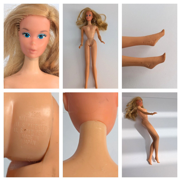 VTG 1960s Barbie Doll Lot w/ Case, Clothes, Blow-Up Furniture Accessories - Picture 10 of 11